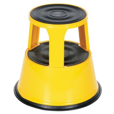 Rolling Step Stool, Yellow