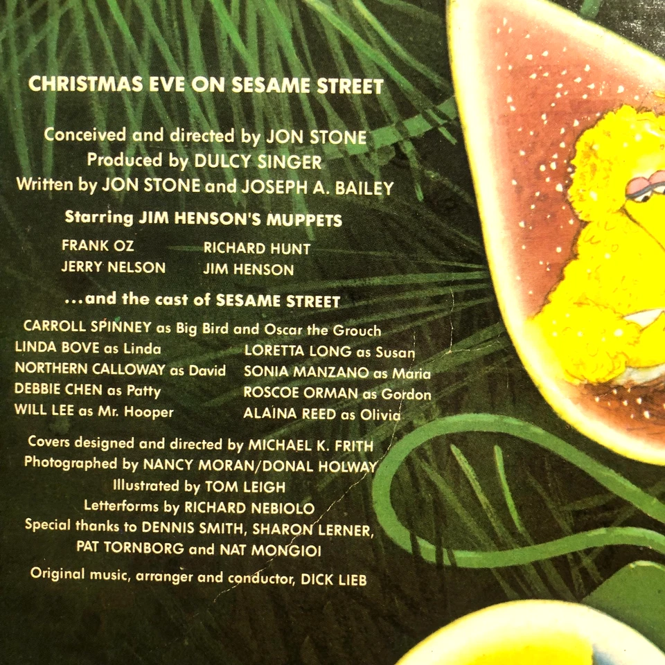 Christmas Eve On Sesame Street Lp gatefold TV Frank Oz Jim Henson Vg+ - Image 4 of 4