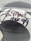 Tom Mack Signed LA Rams Mini Helmet Autographed Notarized Affidavit Case White — photo 3