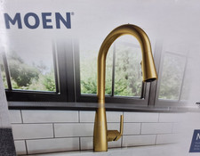 Moen Maureen Single-Handle Pulldown Kitchen Faucet Brushed Gold New 87493BG