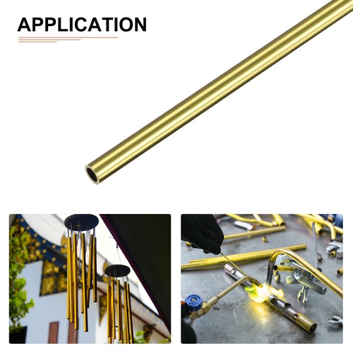 DTGN 4mm X 0.5mm X 200mm (ODxWall TxL) Brass Tube - 8Pack - Good For