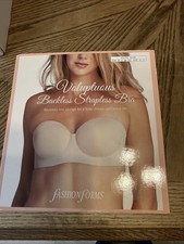 Fashion Forms Womens Nude Voluptuous Backless Strapless Bra Size D New