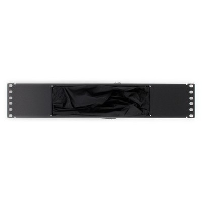 PANDUIT PTT2/N PASS-THROUGH PATCH PANEL, 2RU, BLACK, 19-INCH RACK MOUNT