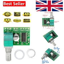 Compact Mini DC Audio Amplifier - 3W Dual-Channel for DIY Speakers & Headphones