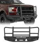 FULL WIDTH STEEL FRONT BUMPER BAR W/GRILL GUARD FIT FORD F-150 2015 2016 2017