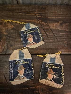 Vintage Tobacco Empty Pouch Bag Country Gentleman Pipe & Cigarette Liggett Myers