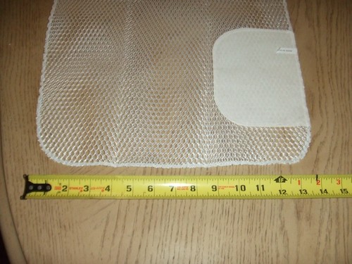 16 NUEVO Deportes Malla Blanca Equipo Lavandería Bolsa Cordón Bloqueo Etiqueta 14 x 24" - Imagen 3 de 7