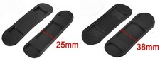 BLACK PLASTIC ANTI-SLIP SHOULDER PADS, 25MM OR 38MM, CHOOSE QUANTITY, REF: PSP