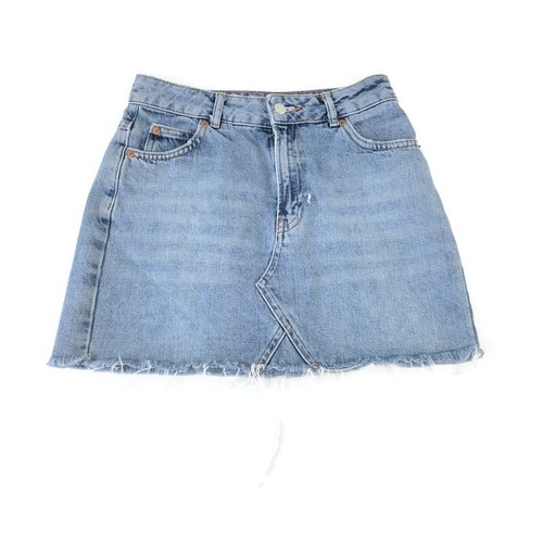 topshop moto denim skirt