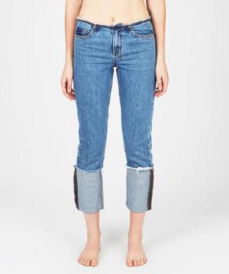 NEW! Ksubi Straight N Narrow Ripped City Women's Denim Vintage Blue Rare Size 26