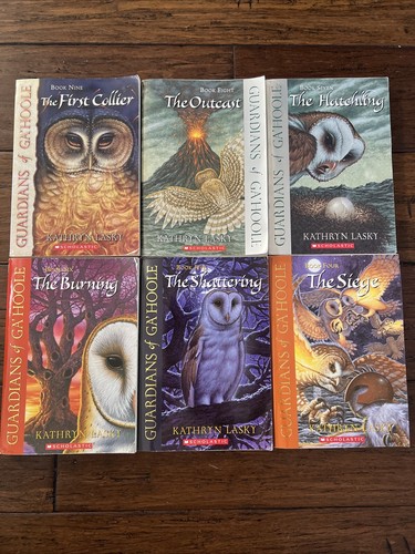 Guardians Of Ga’Hoole Series Set 4-9 By Kathryn Lasky. Preowned