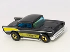 Vintage 1976 Hot Wheels Hot Ones '57 Chevy Black Yellow Hong Kong 9638