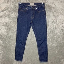 Everlane Women Classic Modern Slim Skinny Mid Rise Dark Wash Denim Jean 27*