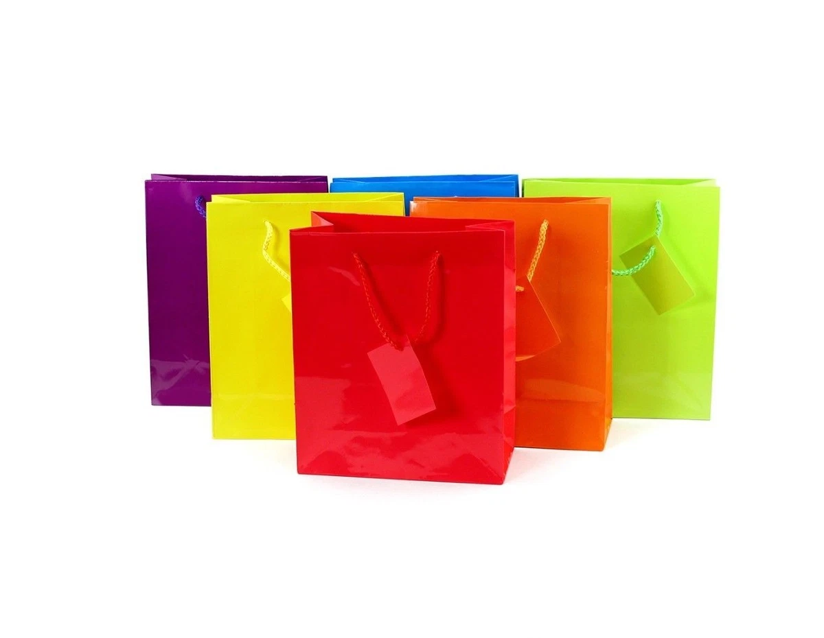 Glossy gift sale bags bulk
