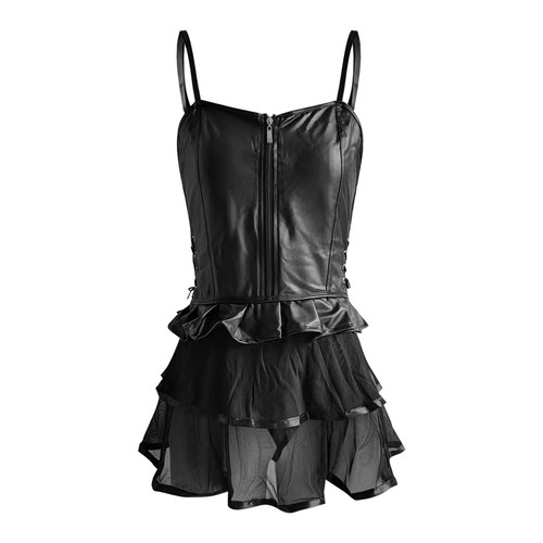 Women Lingerie Set Lace Teddy Strap Babydoll Bodysuit with Garter Slutty Clothes - Picture 8 of 23