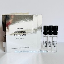 3 x PHLUR Missing Person Eau de Parfum EDP Sample Spray 2 mL each