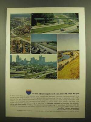 1965 Portland Cement Association Ad - Interstate Save