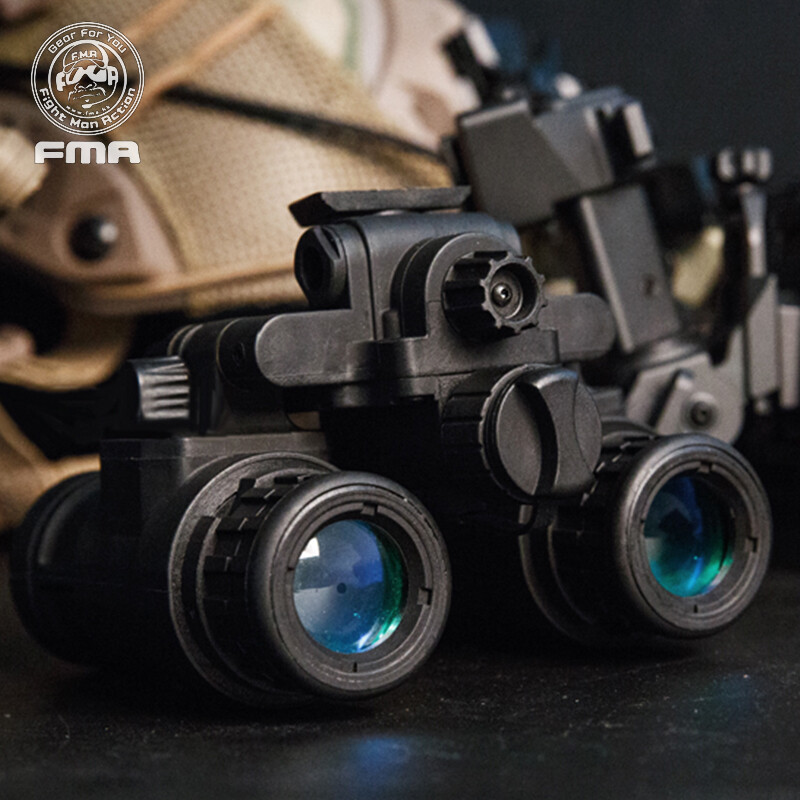 FMA Tactical Night Vision NVG PVS31 Dummy With Light Function | Black Binocular-Style Training Prop 8 thumbnail image
