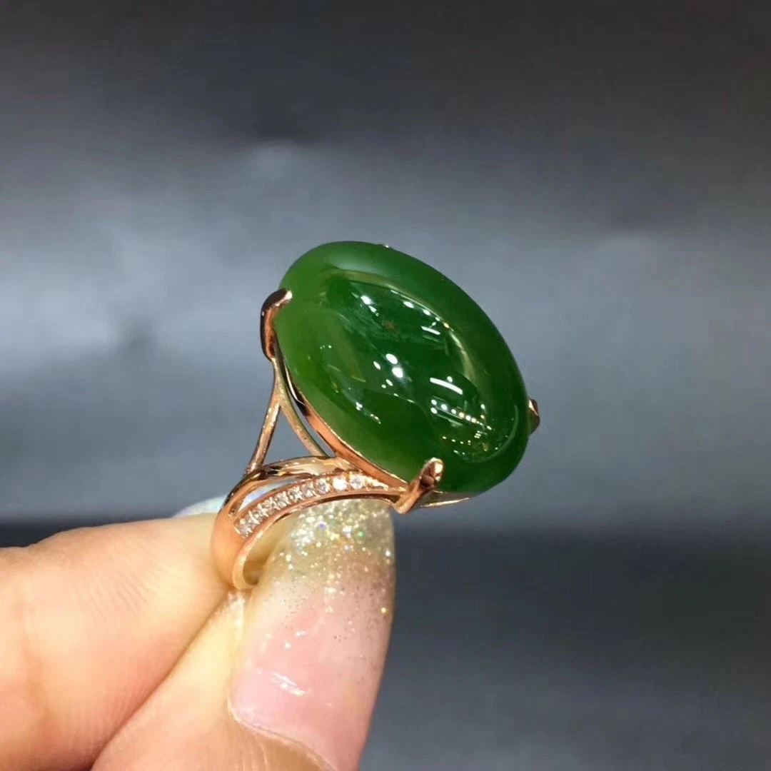 Pure jade shop ring