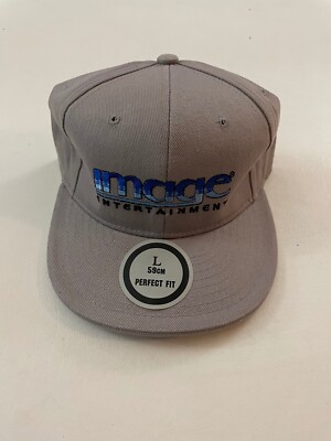 Image Entertainment Embroidered Graphic Gray Fitted Cap Hat Size L