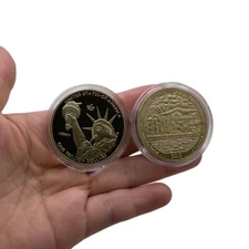 One Trillion Dollar United States of Liberty Gold Plated Metal Coin Collection
