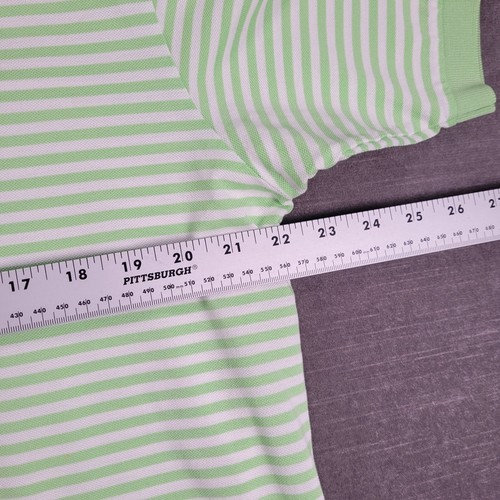 Polo Golf Ralph Lauren Striped Pima Cotton Skull Bulls Bay Logo Polo Shirt L - Picture 9 of 11
