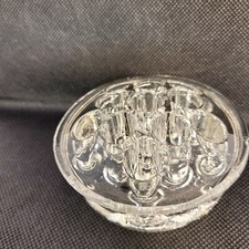 Vintagec3" Crystal Glass Floral Frog