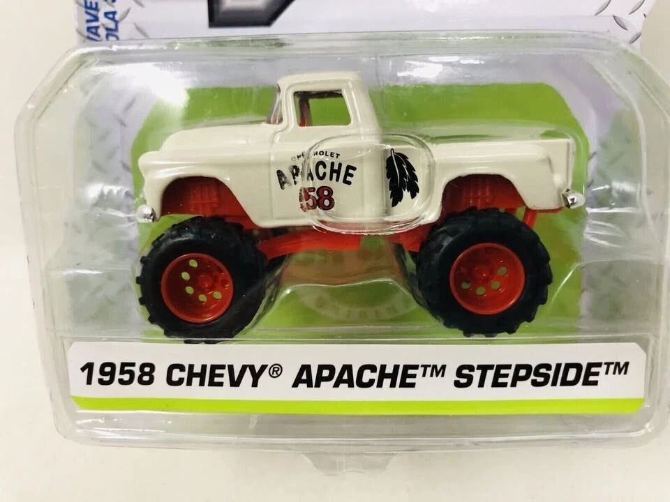 NUEVO JADA 1:64 JUST TRUCKS BLANCO '58 1958 CHEVY CHEVROLET APACHE STEPSIDE Foto 2 de 3