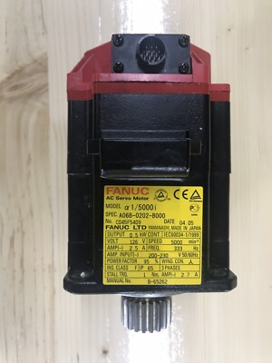 Fanuc 3~Permanent Solenoid Motor Synchronous Motor AC Servo Motor A06B-0202-B000