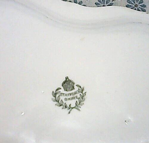 Staffordshire Tray / Plate  ●  England  ●  Floral  ●  Arc / Crescent - Picture 2 of 6