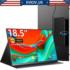 18.5" Portable Monitor FHD 1080P External Display For PC Laptop Mac Surface Used