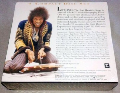 洋楽 Jimi Hendrix Lifelines 4CD Box Set JIMI HENDRIX-LIFELINES:THE JIMI HENDRIX STORY-4CD BOX SET FACTORY