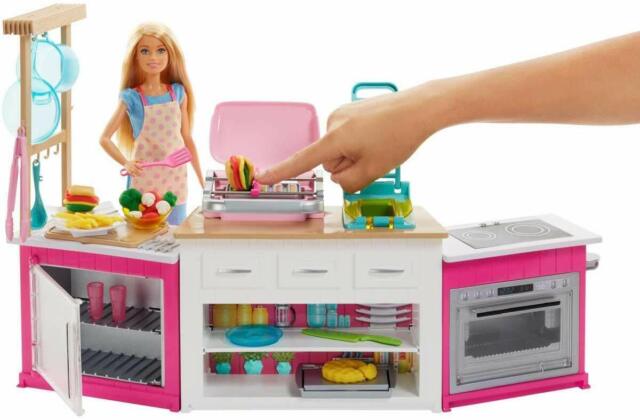  Barbie  Kitchen  Cooking  Baking Play Set  Cook  Girls Chef 