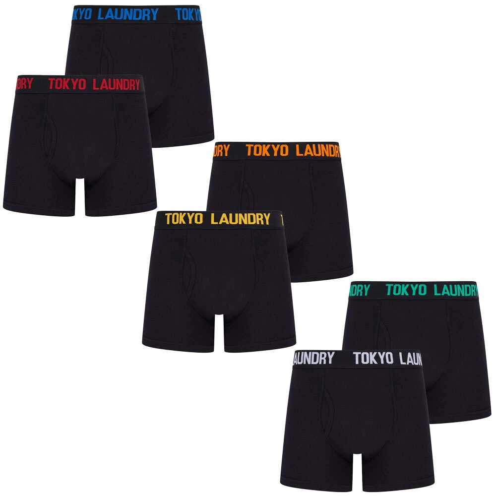 Tokyo Laundry Boxer Uomo In Microfibra – Confezione Da 2, Nero, Elasticizzati E Leggeri!