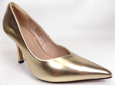 NEW! aryl Women's Heels Pumps Pointe Toe Dress Shoes Size 5.5 Med, Gold |  eBay