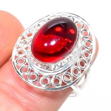 Red Carnelian Gemstone 925 Sterling Silver Jewelry All Size Ring For Gift