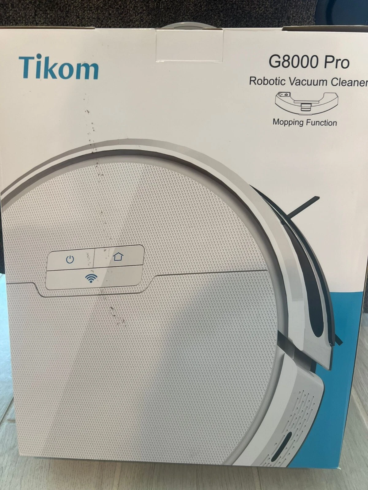 Tikom Robot Vacuum and Mop Combo 2 in 1 4500Pa Strong Suction G8000 Pro Robot