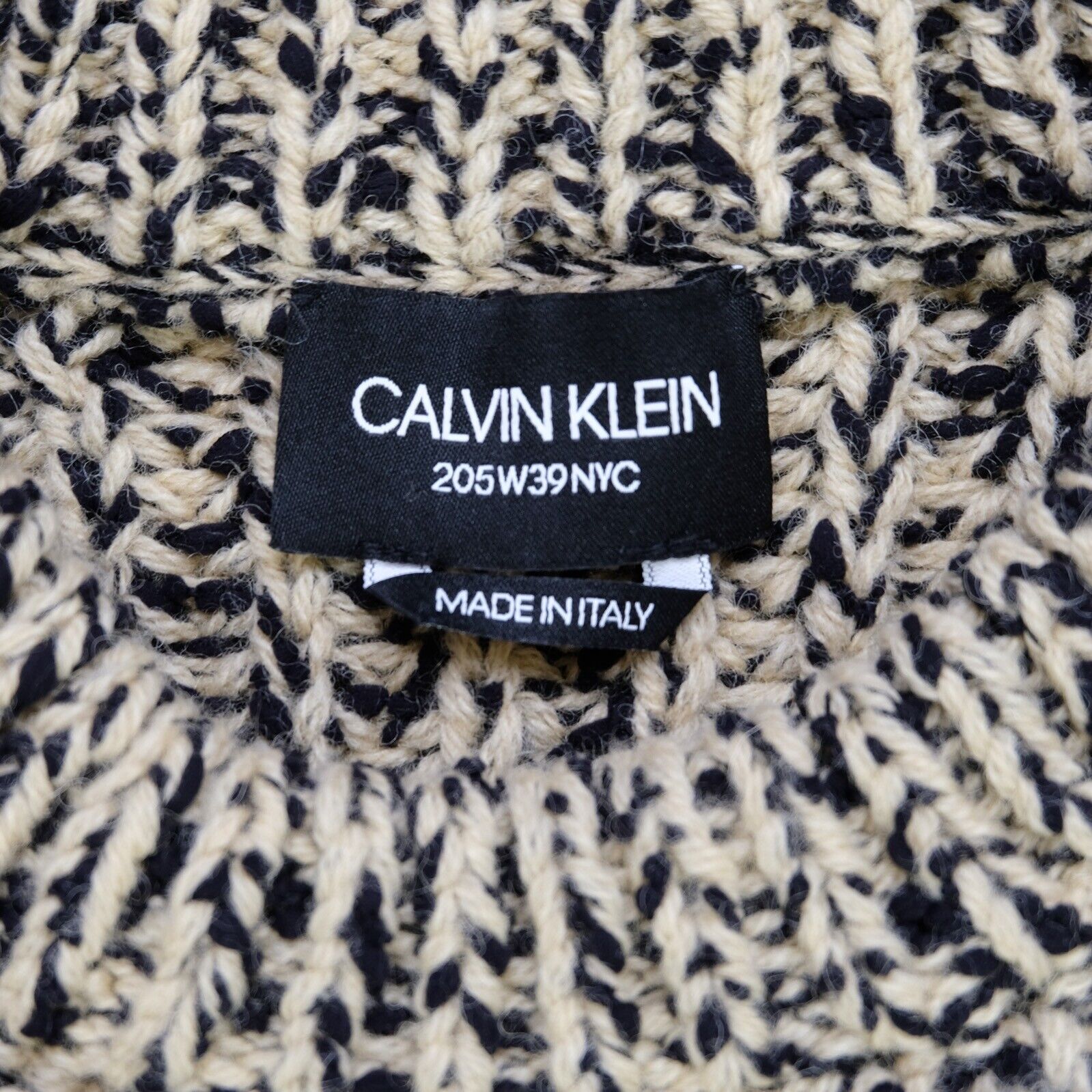 Rare CALVIN KLEIN 205W39NYC Knit Pullover Sweater Streetwear NWT Beige  Medium M | eBay