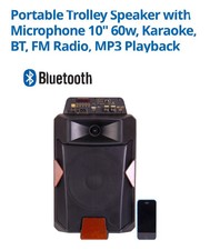 laser portable trolley speaker