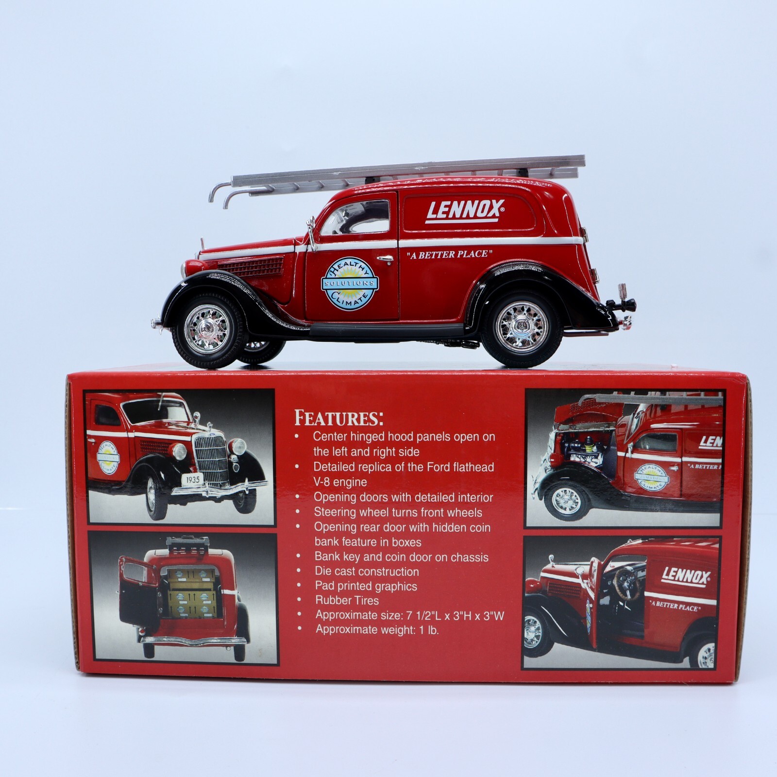Lennox 1935 Ford Sedan Delivery 124 Die Cast Replica Crown Premiums eBay