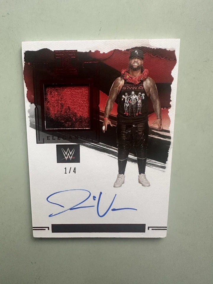 2023 Impeccable WWE Elegance Material Jimmy Uso /4 Bloodline - Image 4 of 4