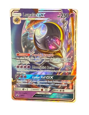 pokemon card lunala gx price Pokemon Lunala GX SM17 Holo Rare Black Star Promo Full Art Card TCG