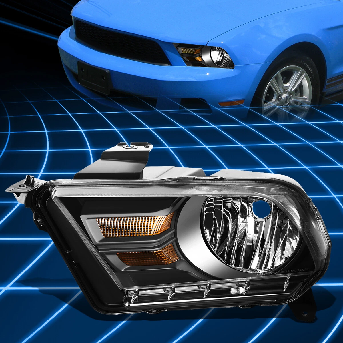 For 10-14 Ford Mustang Left OE Style Headlight Headlamp  