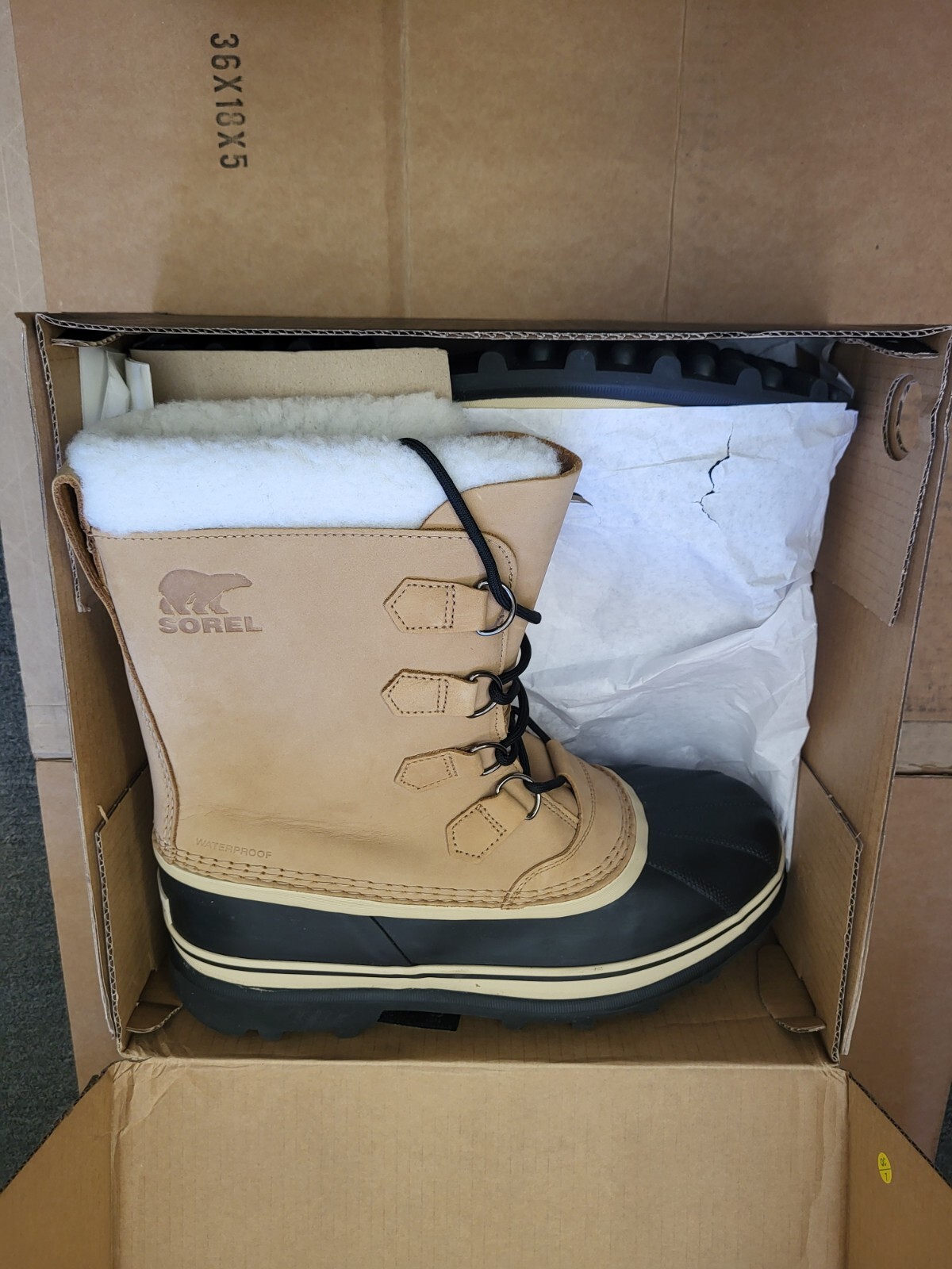 SOREL Men's Caribou Waterproof Leather Snow Boots, Size 11.5 New image 8