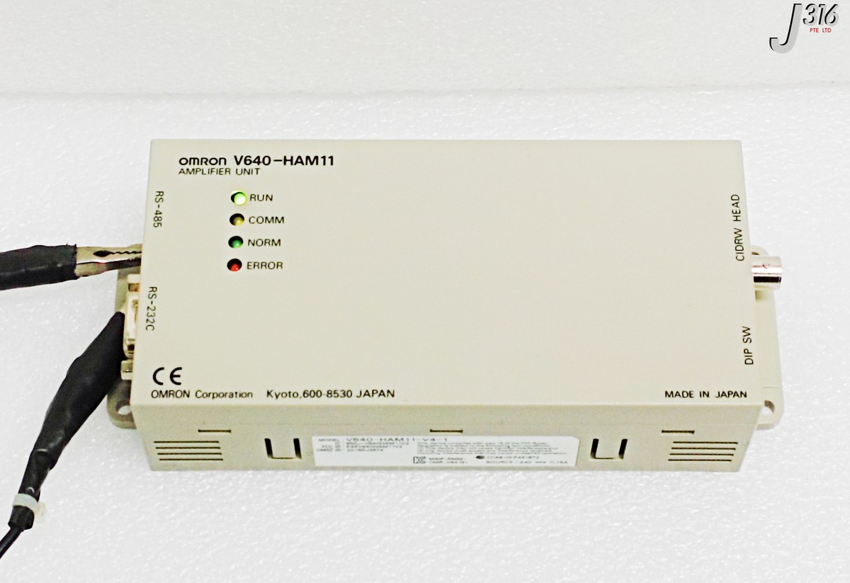 32093 OMRON AMPLIFIER UNIT, V640-HAM11 W/ CIDRW HEAD V640-HS61