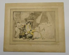 VINTAGE Print Reproduction FOUR O'CLOCK IN TOWN