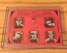 2005 Flair Marlins Dynasty Foundations SP / 500 Cabrera Beckett Willis HOF