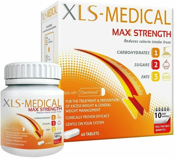 XLS Medical 3936341 Max Strength Diet Pills for Weight Loss 40