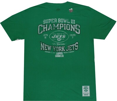 New York Jets Super Bowl 3 Champions Vintage Slim Fit Shirt $32