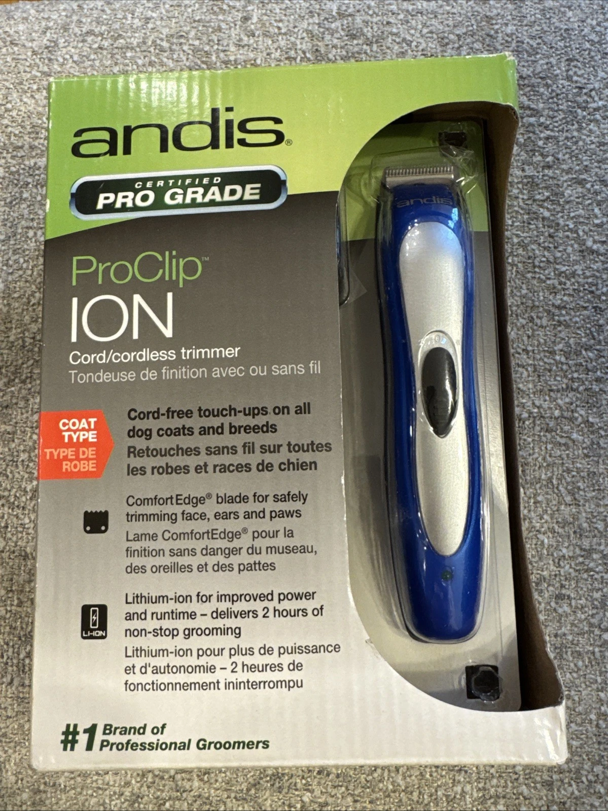 Andis ProClip Ion Cord/Cordless Trimmer BTF3 Free Shipping ✅